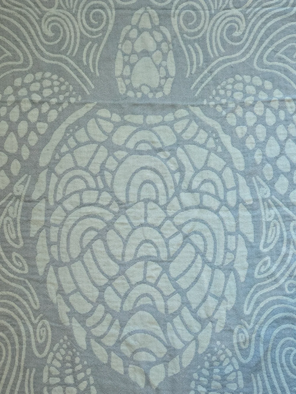 Sand Cloud 100% Turkish Organic Cotton Sea Turtle Swirl Fringed Edge Towel